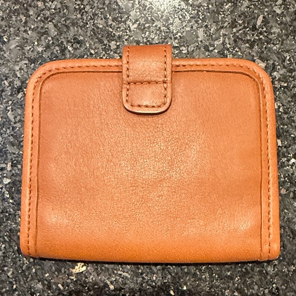 Coach Tan Leather Snap Wallet - Picture 2 of 4